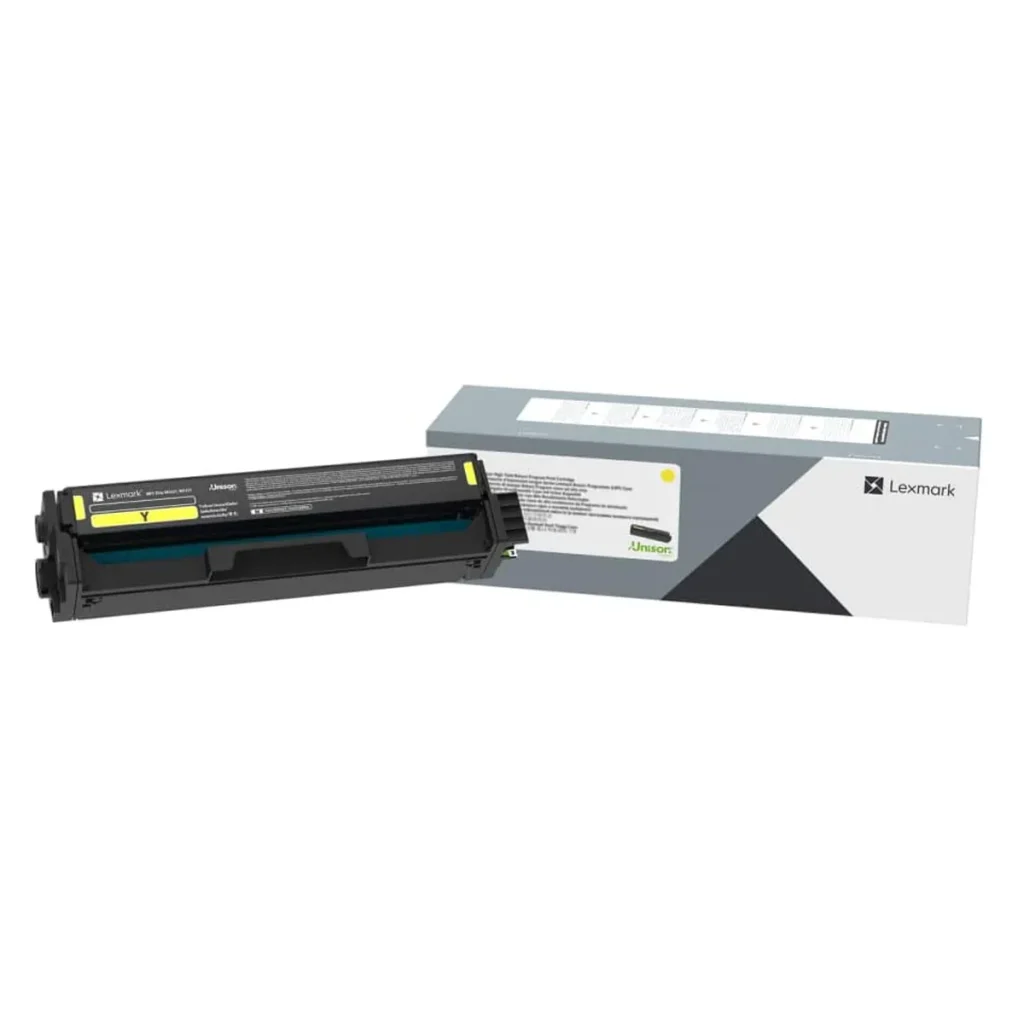 Toner original Lexmark C3200 C320040 amarelo 1.500 páginas