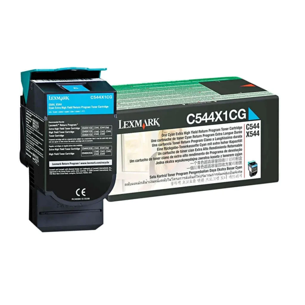 Toner original Lexmark C544X1CG ciano 4.000 páginas