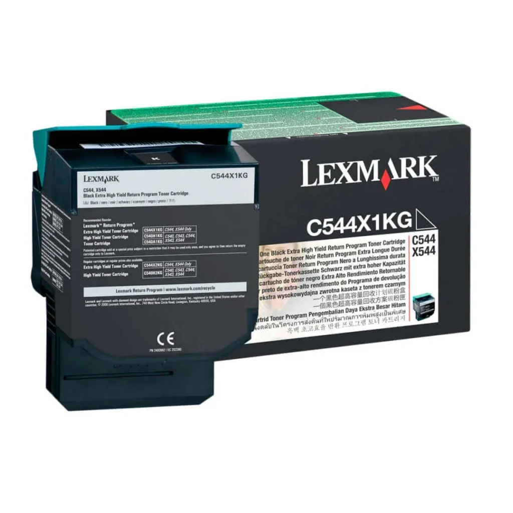 Toner original Lexmark C544X1KG preto 6.000 páginas