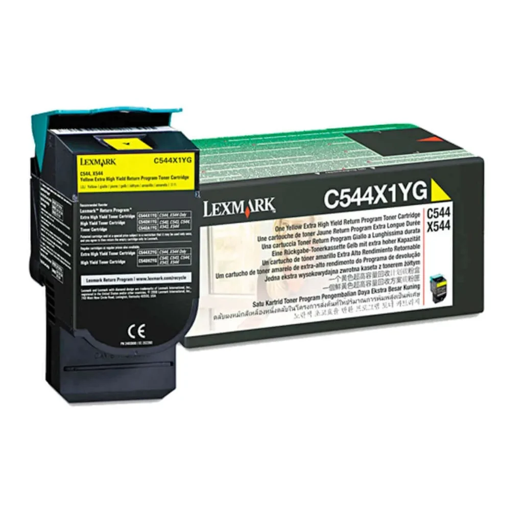 Toner original Lexmark C544X1YG amarelo 4.000 páginas