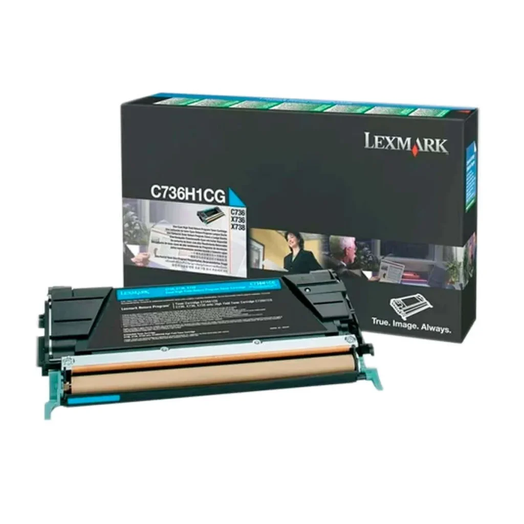 Toner original Lexmark C736H1CG ciano 10.000 páginas