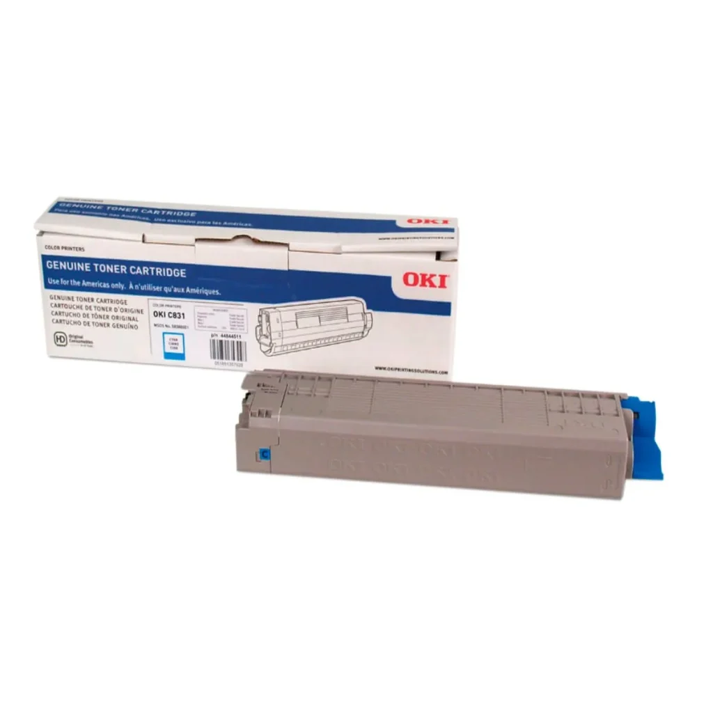 Toner original okidata 44844511 ciano 10.000 páginas
