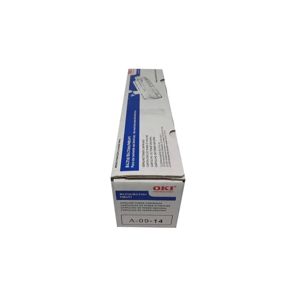 Toner original okidata B431 44917601 preto 12.000 páginas