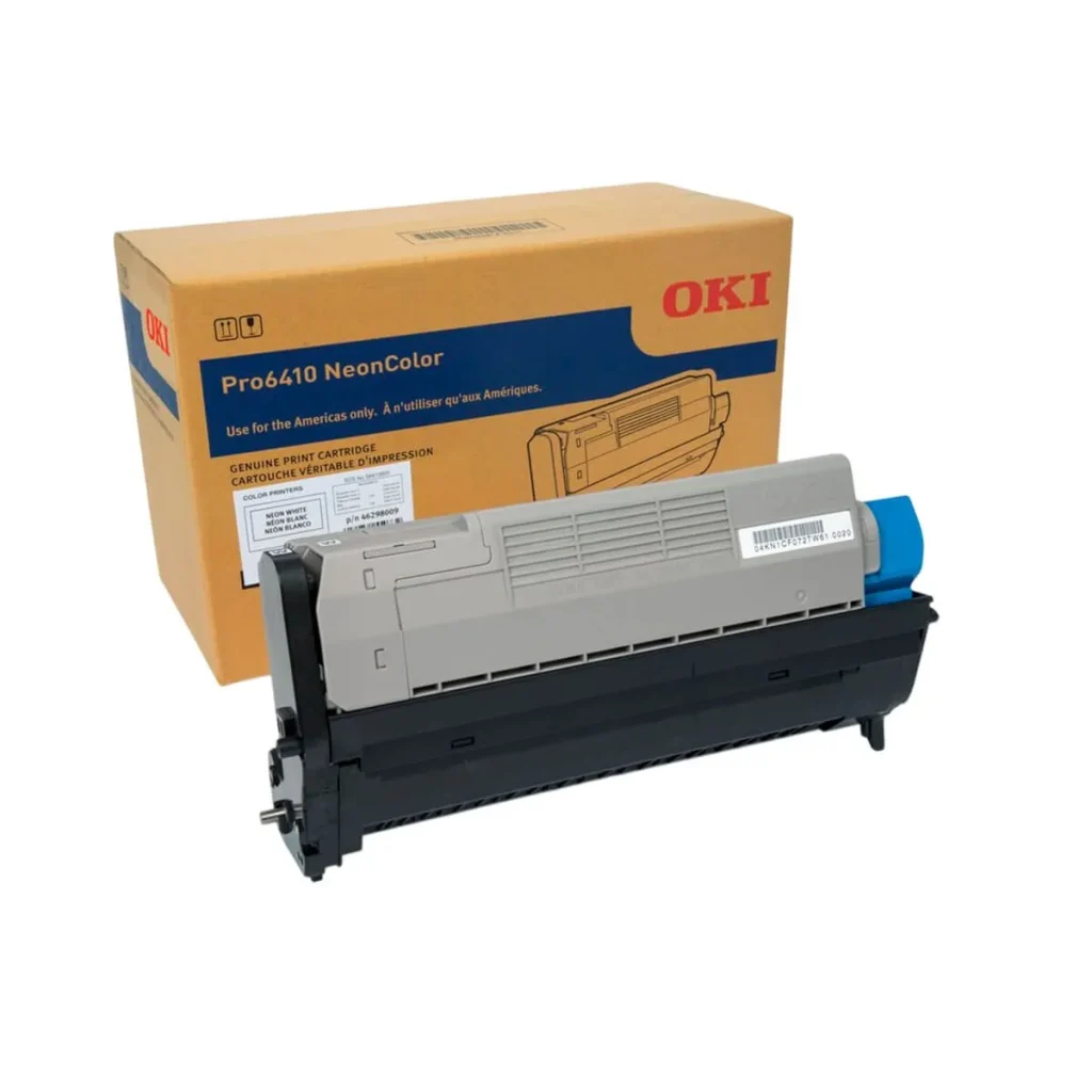 Toner original okidata PRO6410 46298009 branco Neon 4.000 páginas