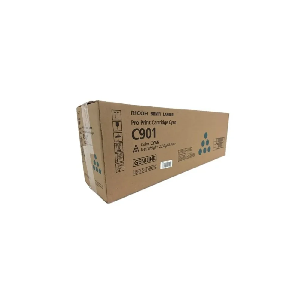 Toner original Ricoh Pro C901 C901S 828252 ciano 63.000 páginas