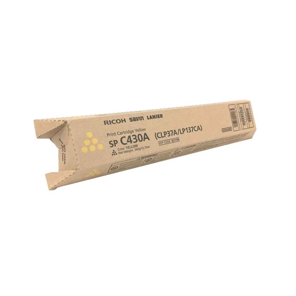Toner original Ricoh SP C430DN C431DN C440DN 821302 amarelo 21.000 páginas